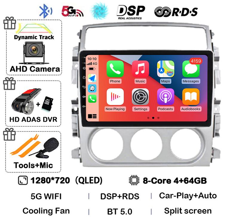Android 14 Carplay Auto Car Radio For Suzuki Liana 2004-2008 Multimedia Video Player Autoraido GPS Cooling Fan Stereo Head Unit