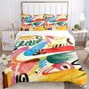 3pcs Abstract Art Print Bedding Set, Breathable and Soft, Suitable for All Seasons, Ideal for Home Use, Suitable for Bedroom Decor 21135