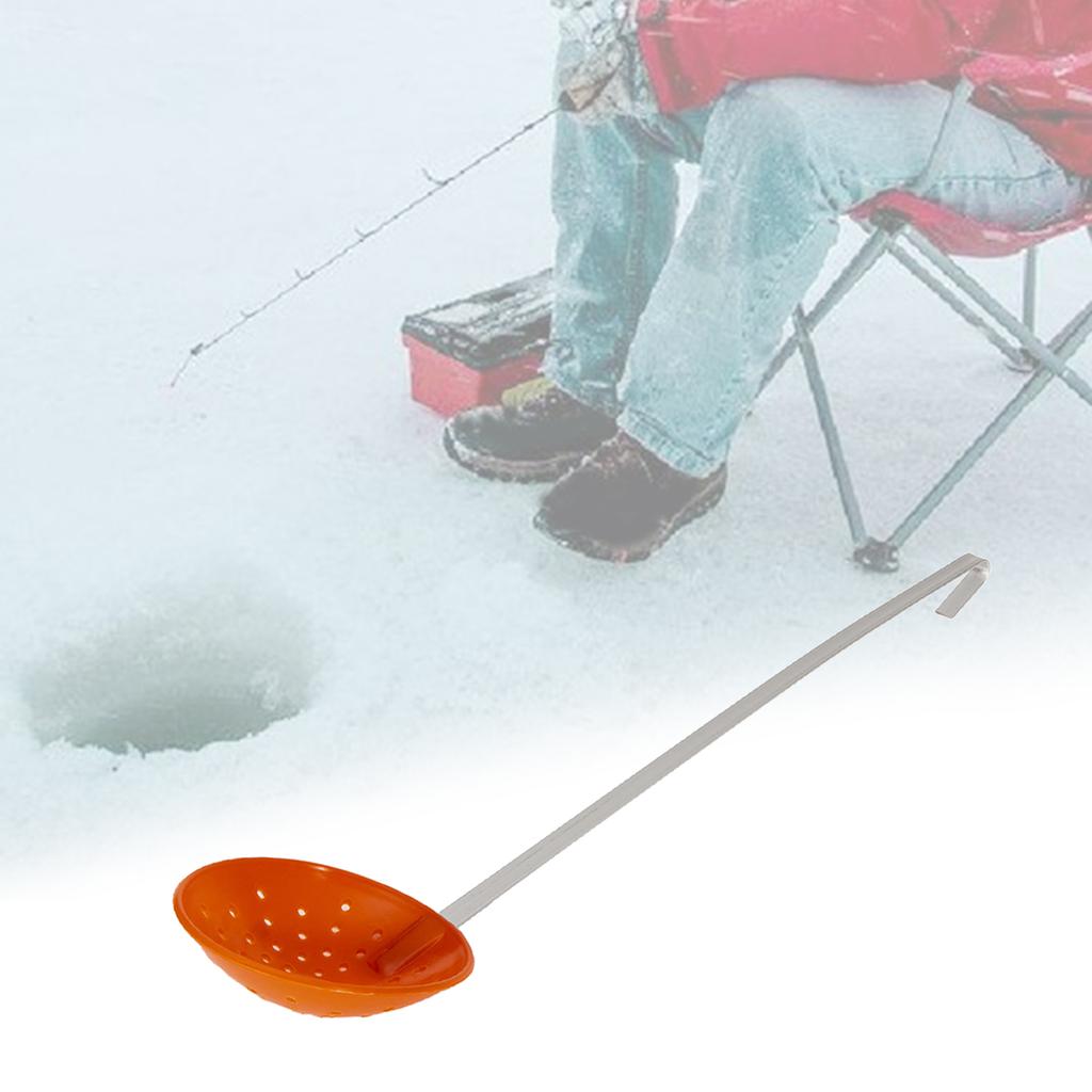 Metal Skimmer, Ice Fishing Scooper Slag Skimmer, Durable Hook Design Skimmer for Winter Fishing