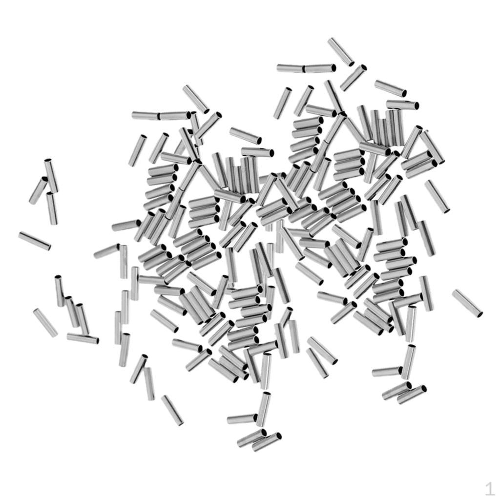 

200 штук 1,0-2,0 мм Рыболовный поводок Опрессовки Одинарные обжимные гильзы Медный трубчатый соединитель