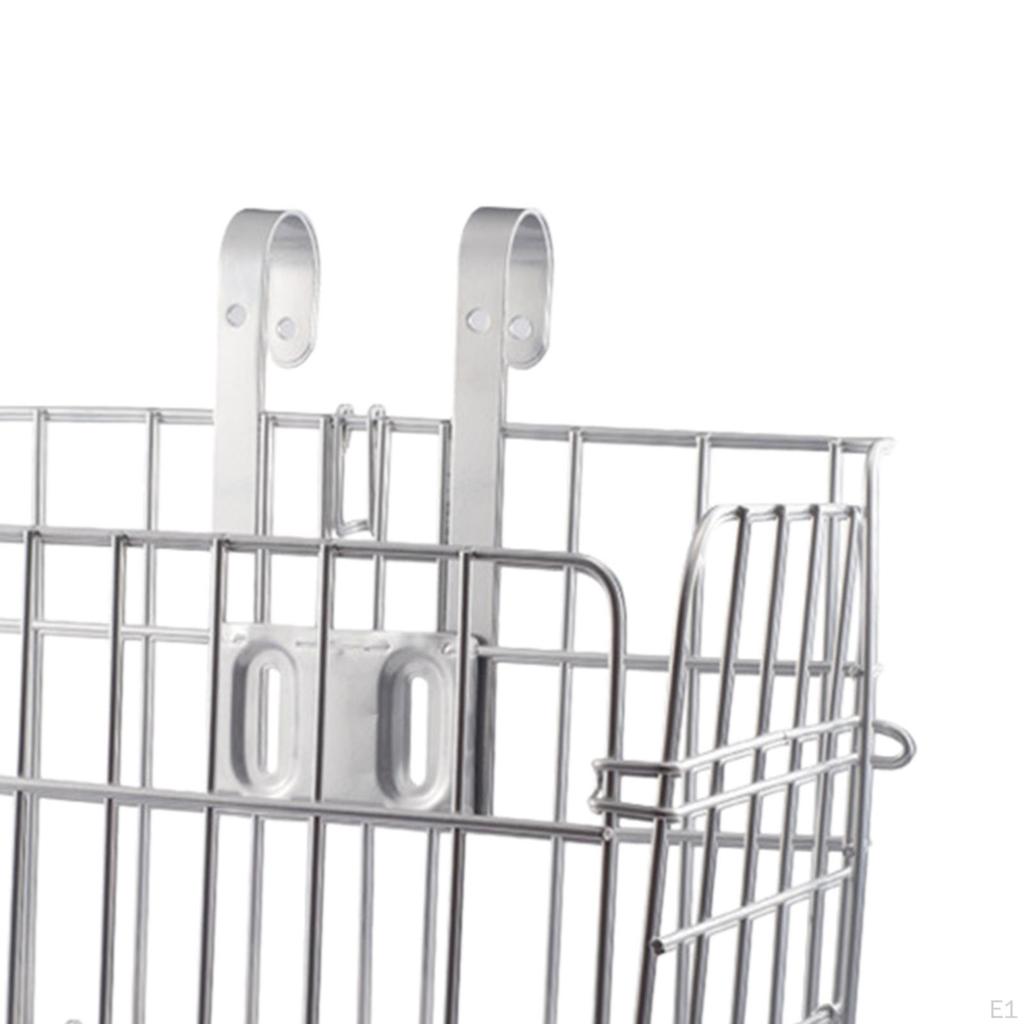 Metalowy koszyk przedni na rower z łatwym montażem