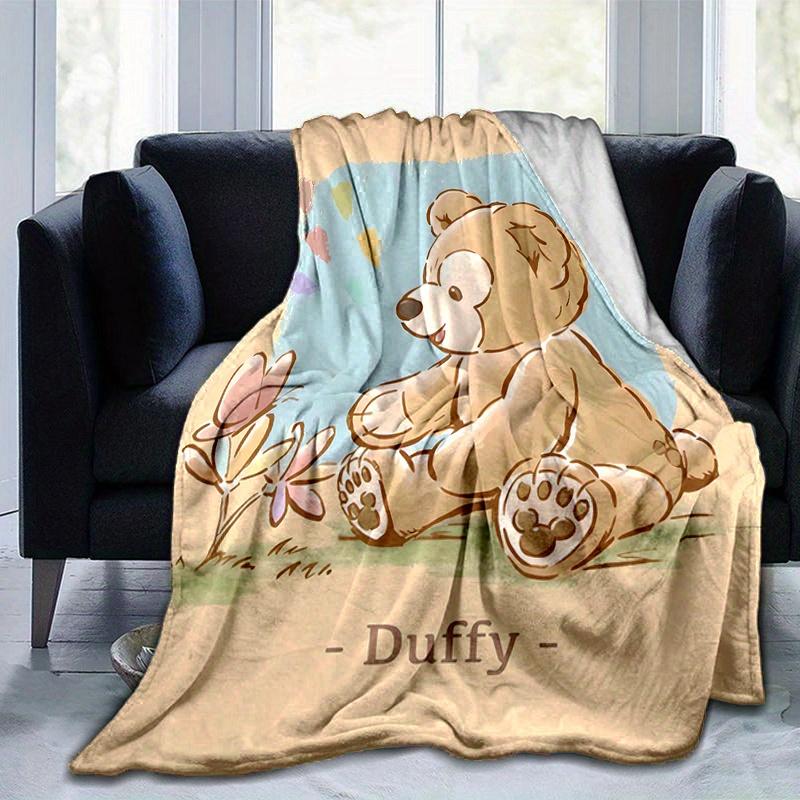 1pc, Duffy (7) Cozy Flannel Throw Blanket, Perfect Gift for Bedroom, Living Room, Travel, Camping, Car, Beach, Office Naps, Ideal Sofa Blanket, Outdoo