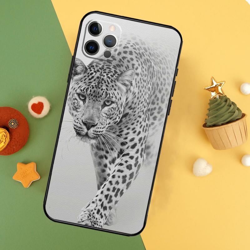 Leopard Tiger Lion Animal Phone Case For iPhone 17 16 14 13 12 11 15 Pro Max 12 13 Mini 16E 17 Air Shockproof Cover