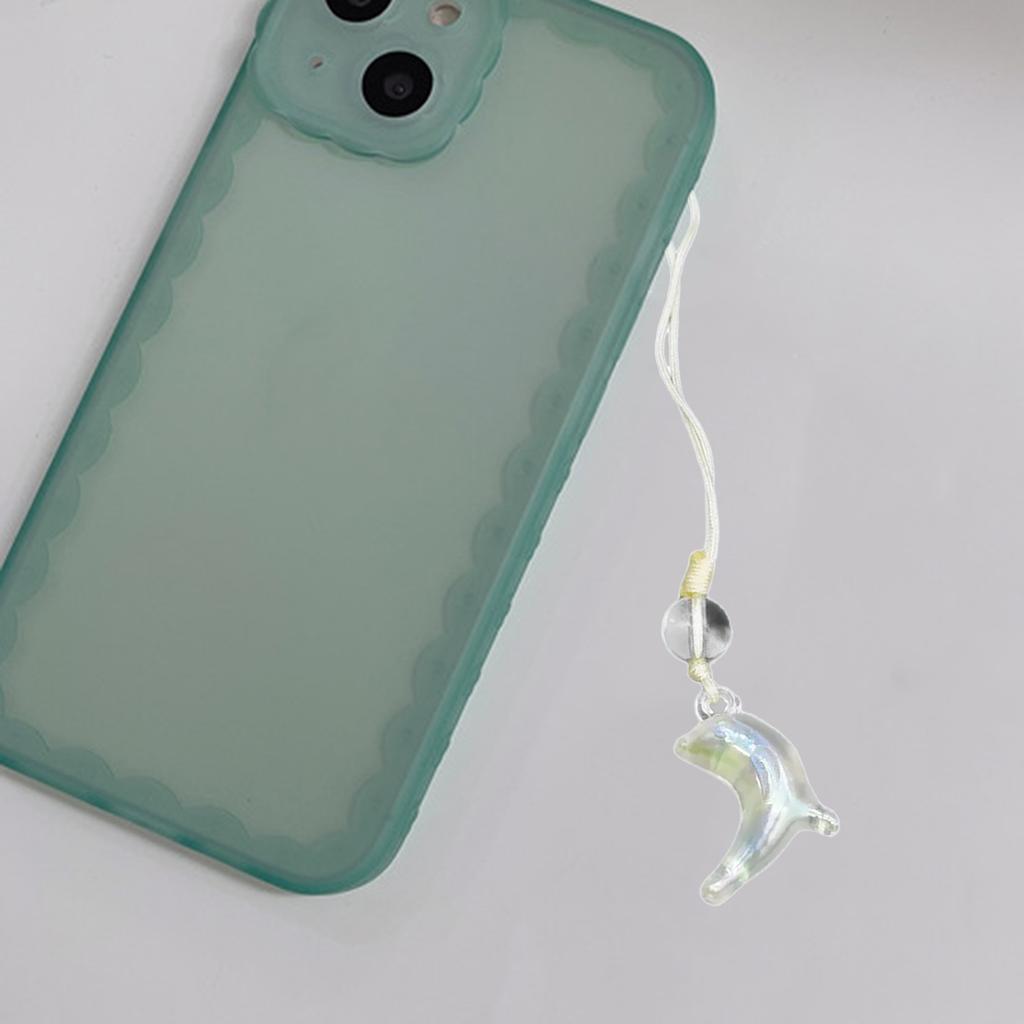 Chic Beaded Dangle Charm Fruit/Cat/Dolphin Pendant Keychain Stylish Phone Chain Fashionable and Lightweight Accessory