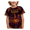 Children T Shirt Halloween 3D Printed Pumpkin T-Shirt Fashion Comfort T Shirt Casual Short Sleeve Tops Tees Children's Clothing