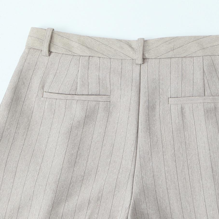 2025 Spring Women's Striped Suit Vest & Wide-Leg Pants Set