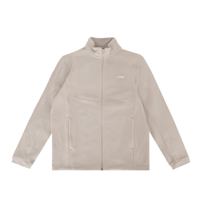 

Li Ning Осенне-зимняя флисовая куртка со стойкой воротником, унисекс, хаки AMDV127-2 S