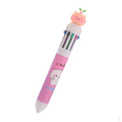 Retractable Ballpoint Pen Cartoon Shape Multicolor Pens Medium Point (0.5mm) For