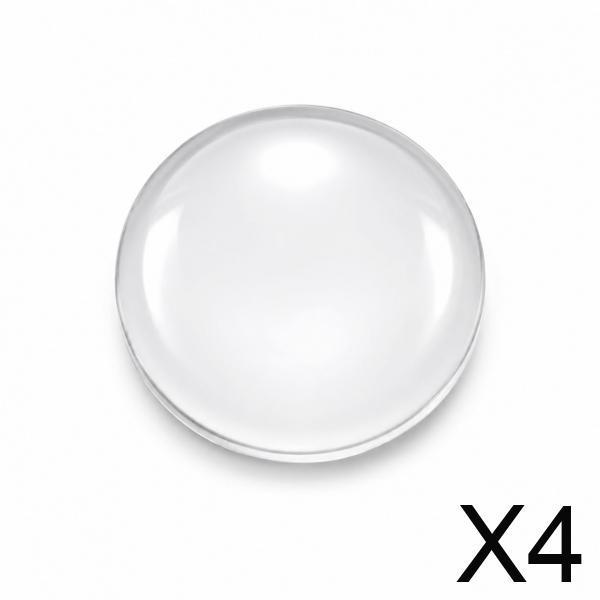 6xTime Gem Glass Patches Round Flat Crystal Cabochons for DIY Jewelry Making 35mm (5pcs/pack)