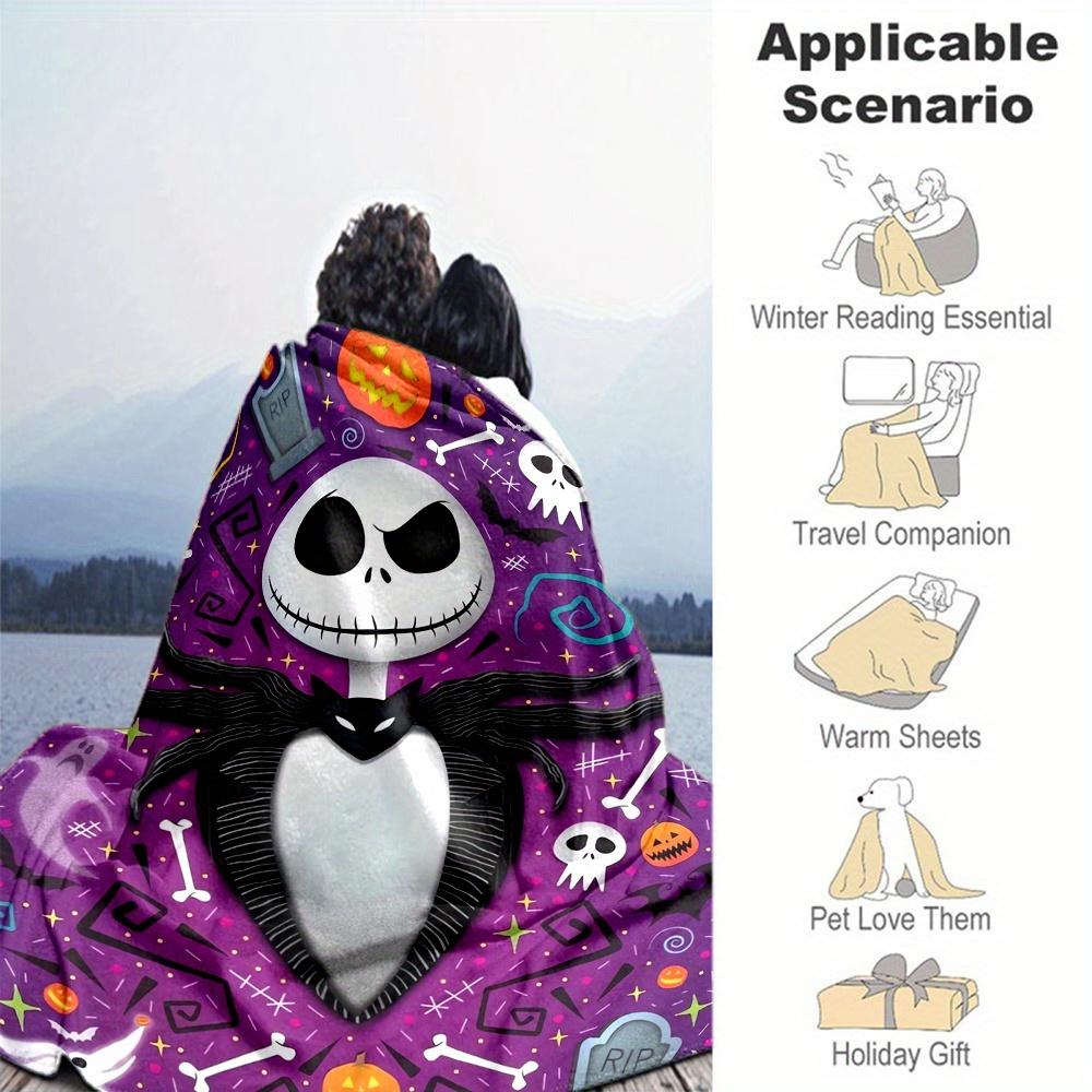 1pc, Disney Jack Soft Throw Blanket, Couch Cover, Room Decoration, Living Room, Travel