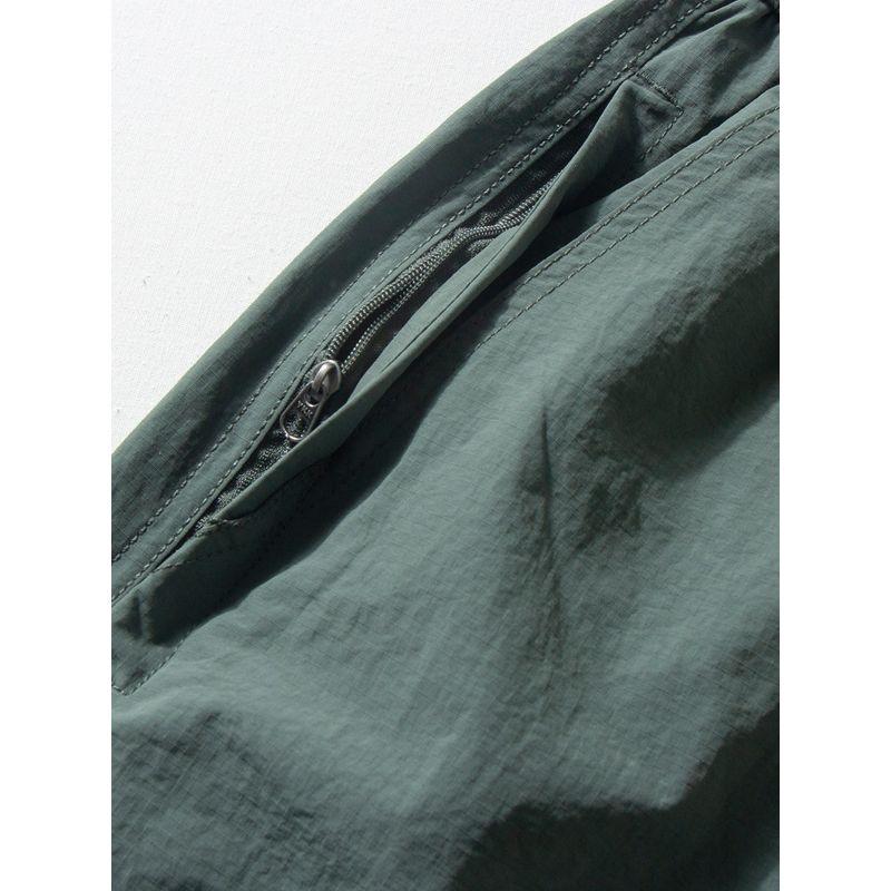 Casual Pants Men Summer Thin Waterproof and Hard-Wearing Durable Paratrooper Pants Youth Trendy Handsome Easiest for Match Loose Straight Trousers