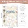 Notes A5 Tygodniowy Planer Z Naklejkami Nie datowany Spiralny Tygodniowy Organizer I Śledzik Nawyków Do Szkoły I Pracy
