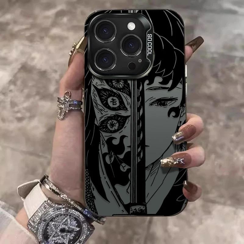 Etui na telefon komórkowy Anime Ghost Destroyer Blade Black Dead Mu Apple 17PRO iPhone13promax odporne na upadek etui ochronne AIR