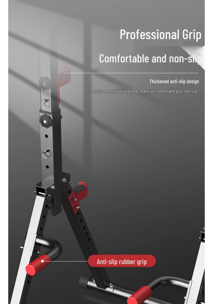 Indoor Folding Multi-Functional Pull-Up Bar Rack: Floor-Standing Single/Double Bar Fitness Equipment for Adults.