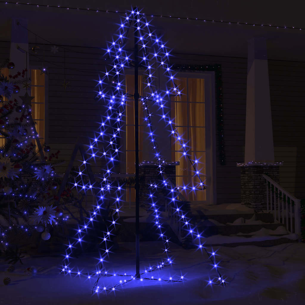 Vidaxl Ozdoba Świąteczna Led W Kształcie Choinki, 200 Led, 98X150 Cm