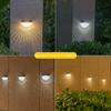 IP65 LED Solar Wall Lights Outdoor Waterproof Yard Solar Lights Corrugated Lamp For Fence Terrace Garden Path Decorative Lights