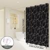 Nordic Style Light Luxury Black Marble Pattern Bathroom Partition Curtain, Shower Curtain, Privacy Curtain, Super High-Quality