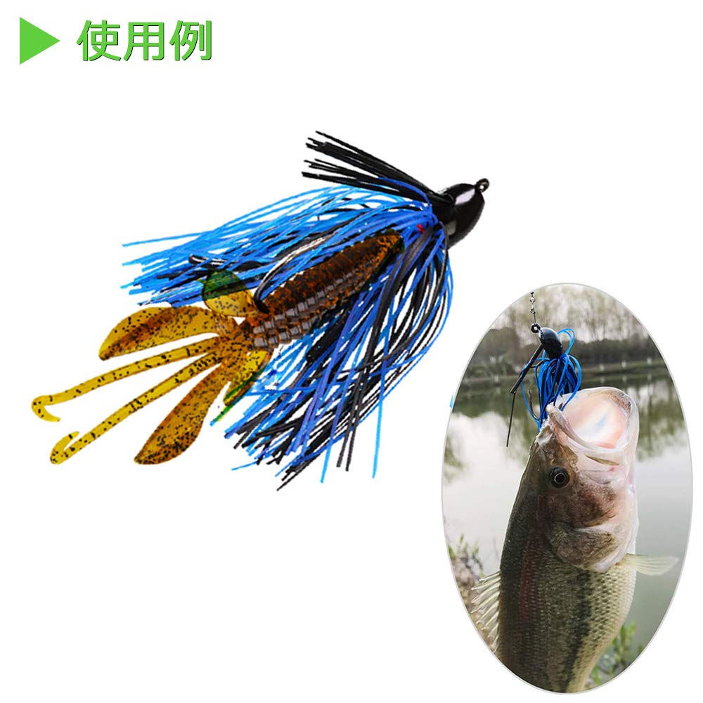 Rubber Football Bass Fishing Brush Silicone Rubber 5 6 Rubber 6 6 Total 18 Pieces Jigs, Jigs, Lures, 1/4oz, 3/8oz, Guard, Skirt, Colors, Jigs, Worms,