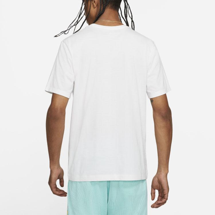 Jordan Logo Print Basketball Short Sleeve T-Shirt Men Tops White CZ8384-100