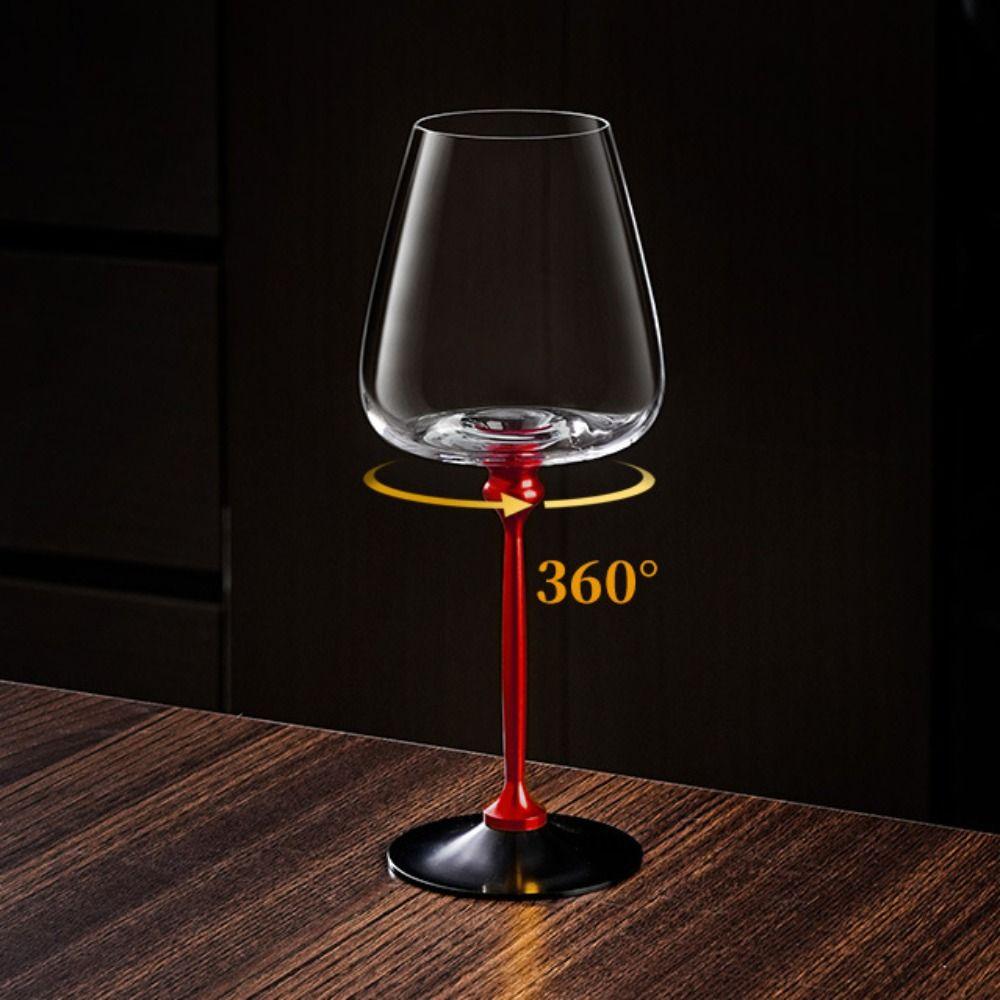 Ergonomický držák Rotující Skleněné sklenice na víno 500ml Skleněná karafa na víno Skleněný pohár Koktejly