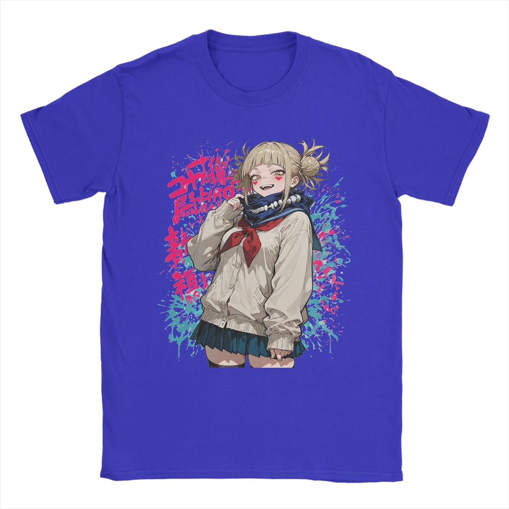 Himiko Toga My Hero Academia Trending TShirts Sweet Smile 100 Cotton Tshirt for Male Awesome Big Size Short Sleeve Clothes