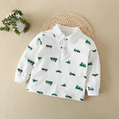 Baby Jongens Katoen POLO Shirt Kinderen Revers Casual Lente Herfst Kinderen Pullover T-shirt 2-5 Jaar Oude Jongens Lange Mouwen Kleding