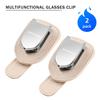 Car Sun Visor Sunglasses Storage Clip Card Holder Accessories For KIA Sportage 2016 2017 2018 Sephia Stonic Carens EQ9