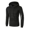 Felpa con Cappuccio da Uomo Nuova Moda Giuntura Zip Stampa Top Tuta Sportiva
