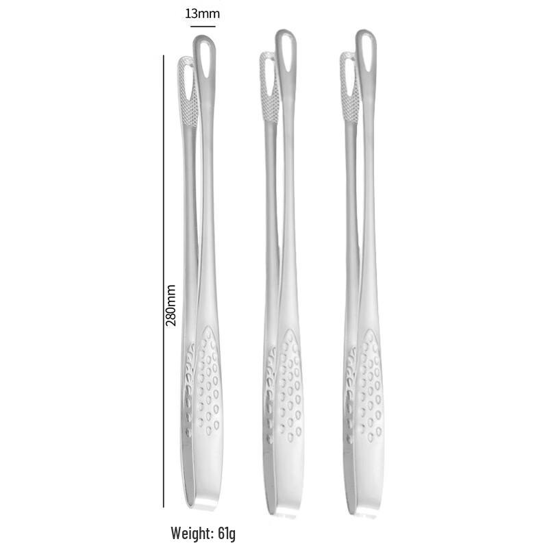 

304 Stainless Steel BBQ & Food Tongs - Large, 3-Pack