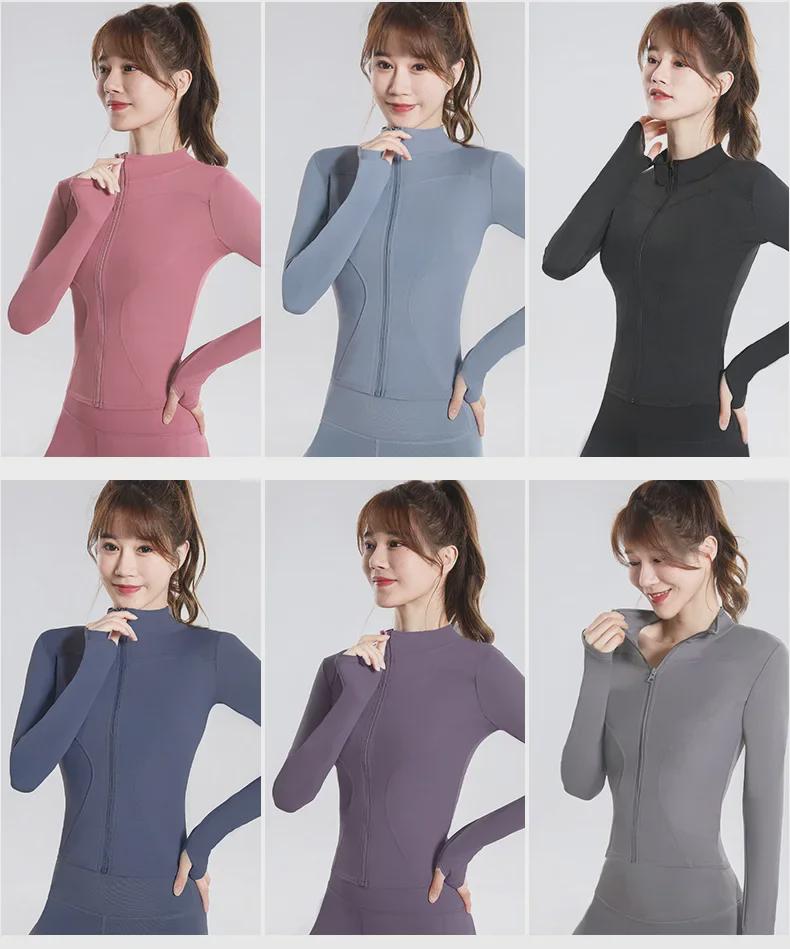 Women's Stand Collar Quick-Dry Sports Jacket - Spring/Autumn Fitness & Casual Running/Yoga Wear