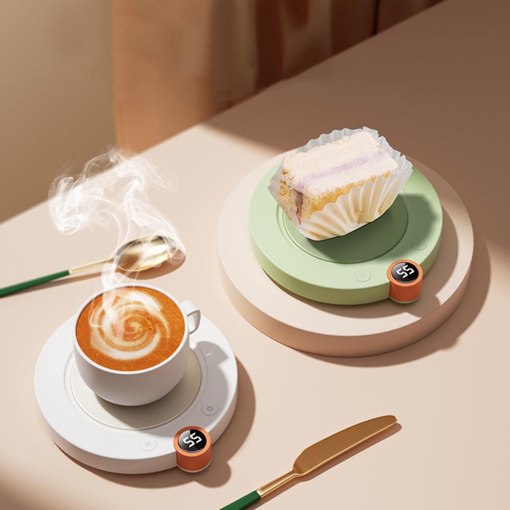

55 Degree Automatic Heating Coaster 3-Speed TEM Adjustment 20W 220V Coffee Warmer Plate Cup Heating Pad for Cocoa Tea Water Milk