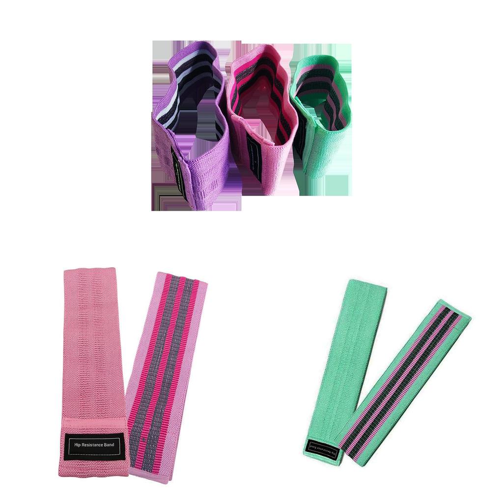 Yoga Resistance Bands With Cotton Material For Fitness And Stretching Exercises For Home Workout