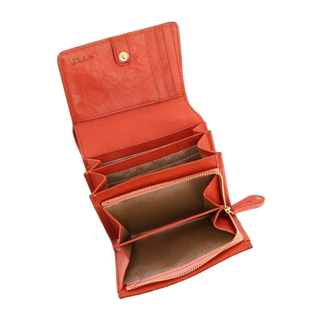 Bifold Wallet with Coin Purse Genuine Leather Grosso Camel [Dakota] Women's DA-36462-45
