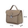 Women's Genuine Leather Cowhide Handbag - Simple, Solid Color, Handmade Messenger Bag