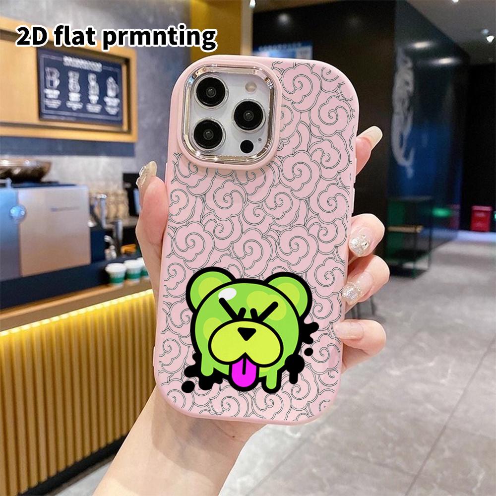 Phone Case: 2D Flat Design Suitable for iPhone 18 17 16 15 14 13 Pro, Couple Style, Doodle Bear, Christmas and Halloween Gifts