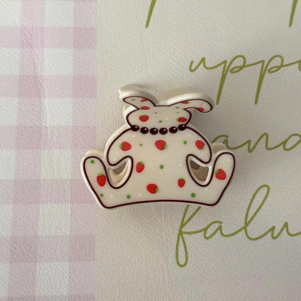 Puppy Plaid Dog Crab Clip Acrylic Spotted Cat Hair Clip Girly Cartoon Animal Hair Claw  Headdress
