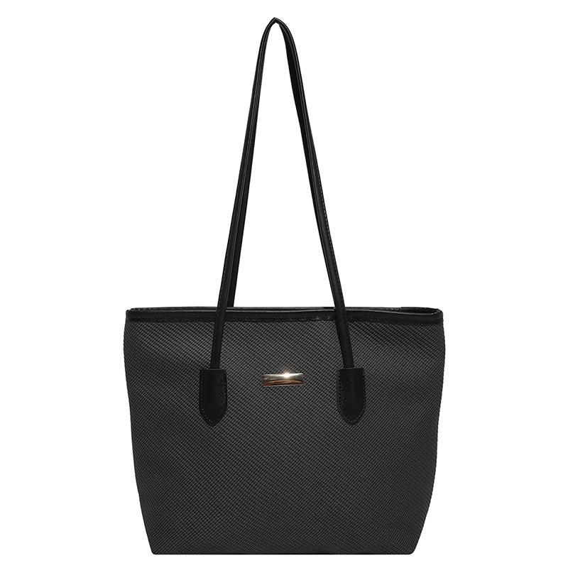 Summer New Casual Simple Tote Bag Women Commute To Work Large Capacity Shoulder Bag Fashion Sense Armpit Bag