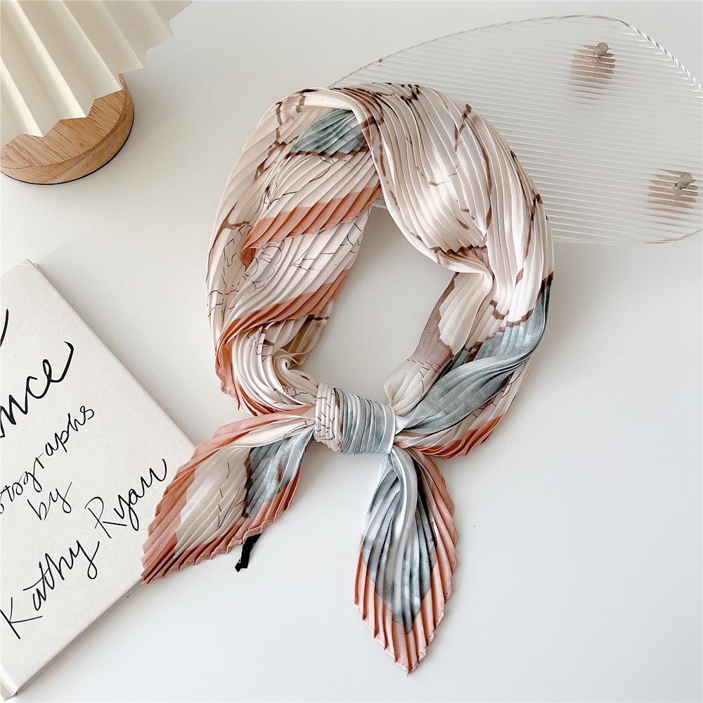 70cm Fold Square Scarf Women Spring Summer Fashion Bandanas Bag Hat Head Hair Shawl Wraps