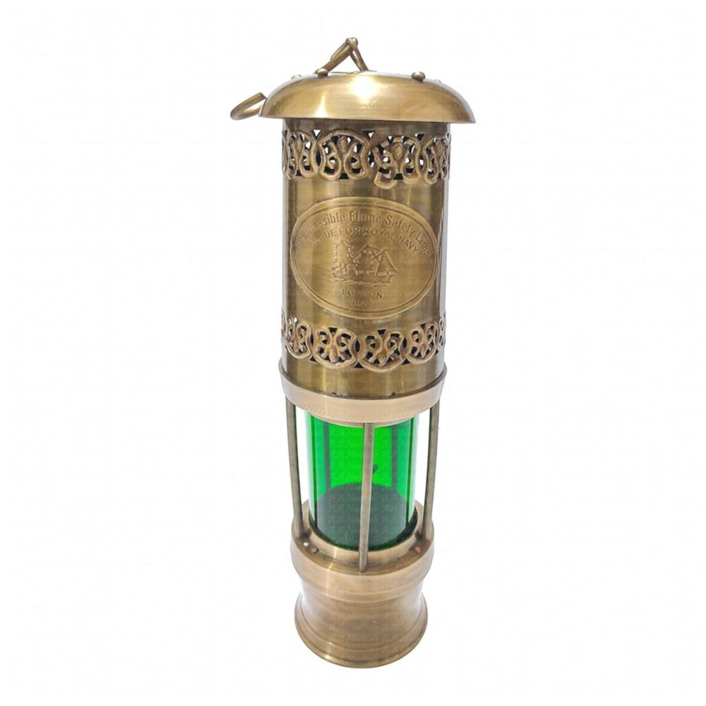 12.20 Solid Brass Working Outdoor Lighthouse Lantern Light, Nautical Ship/Boat Oil Lamp, Maritime Gifts For Dad and Seniors, Christmas Decor