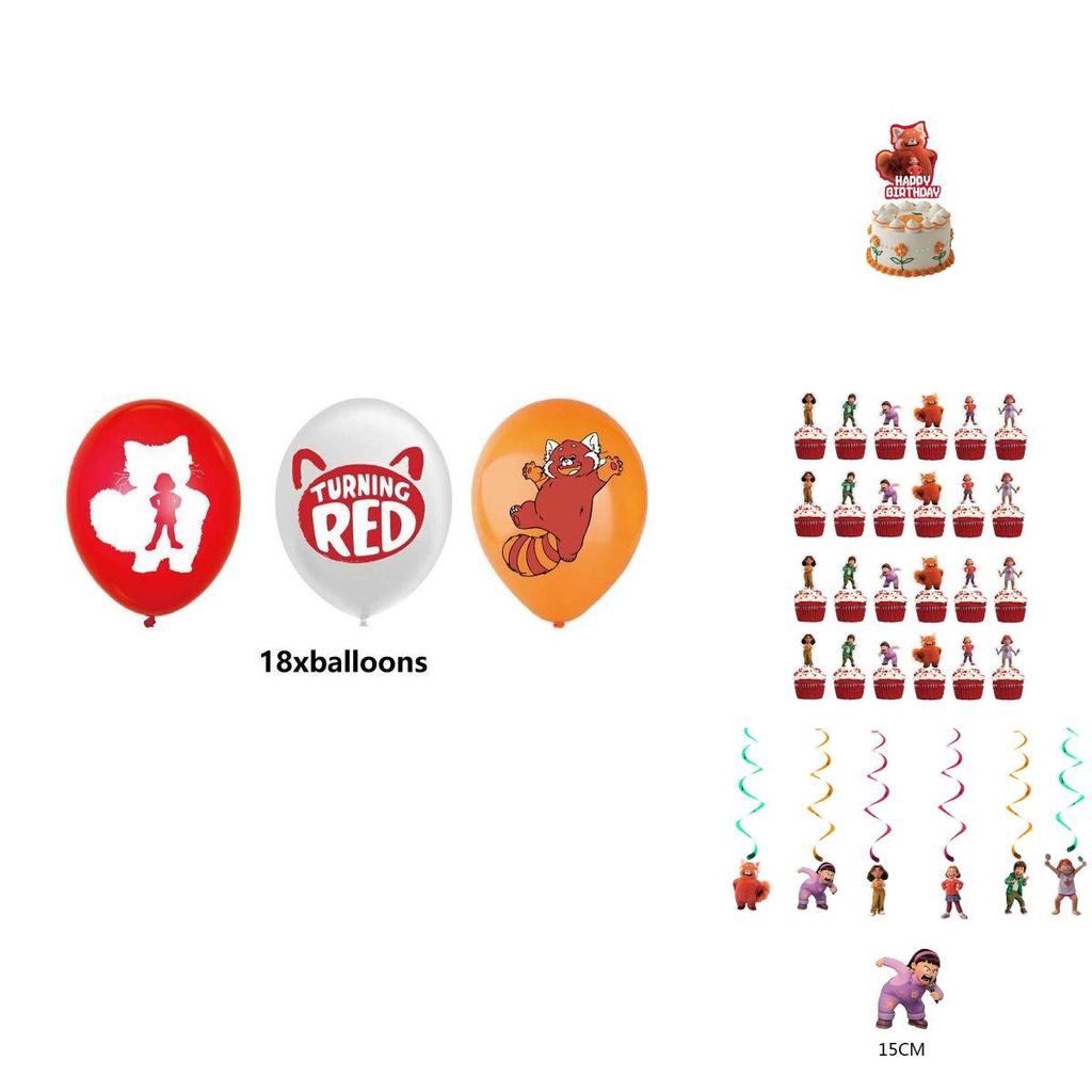 Colorful Turning Red Party Decorations For A Fun-filled Celebration