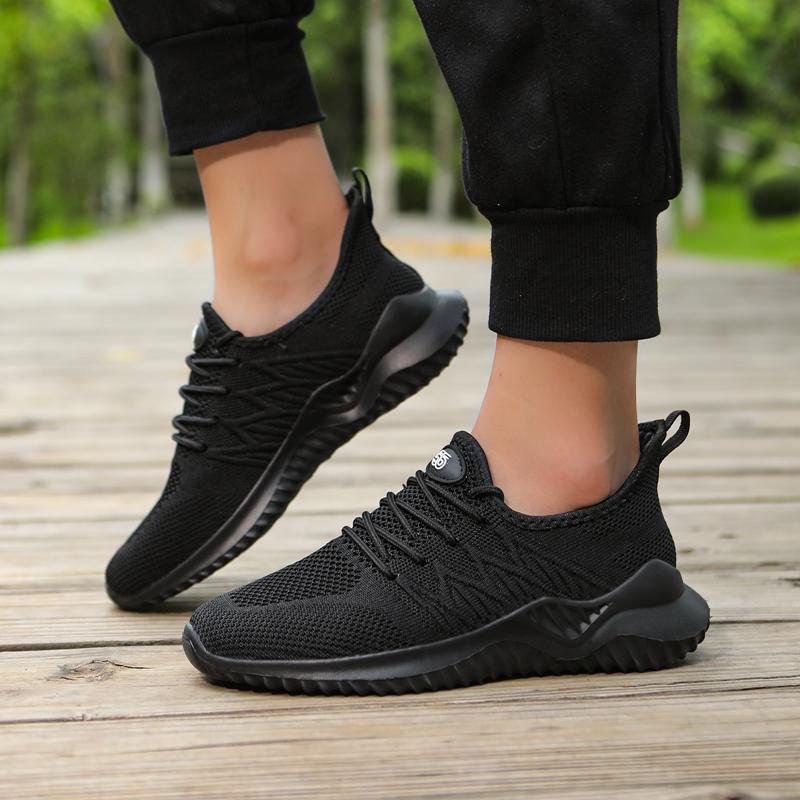 Fashion Ultra-light Plus Size Women's Flying Woven All-match Casual Sports Shoes Fashion Trend Women's High-quality Casual Running Shoes