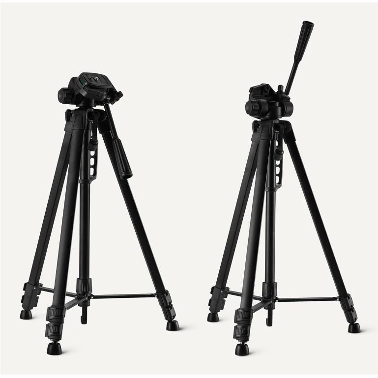 1.7m Cross DSLR Camera & Phone Tripod with Bluetooth for Live Broadcast & Photography.