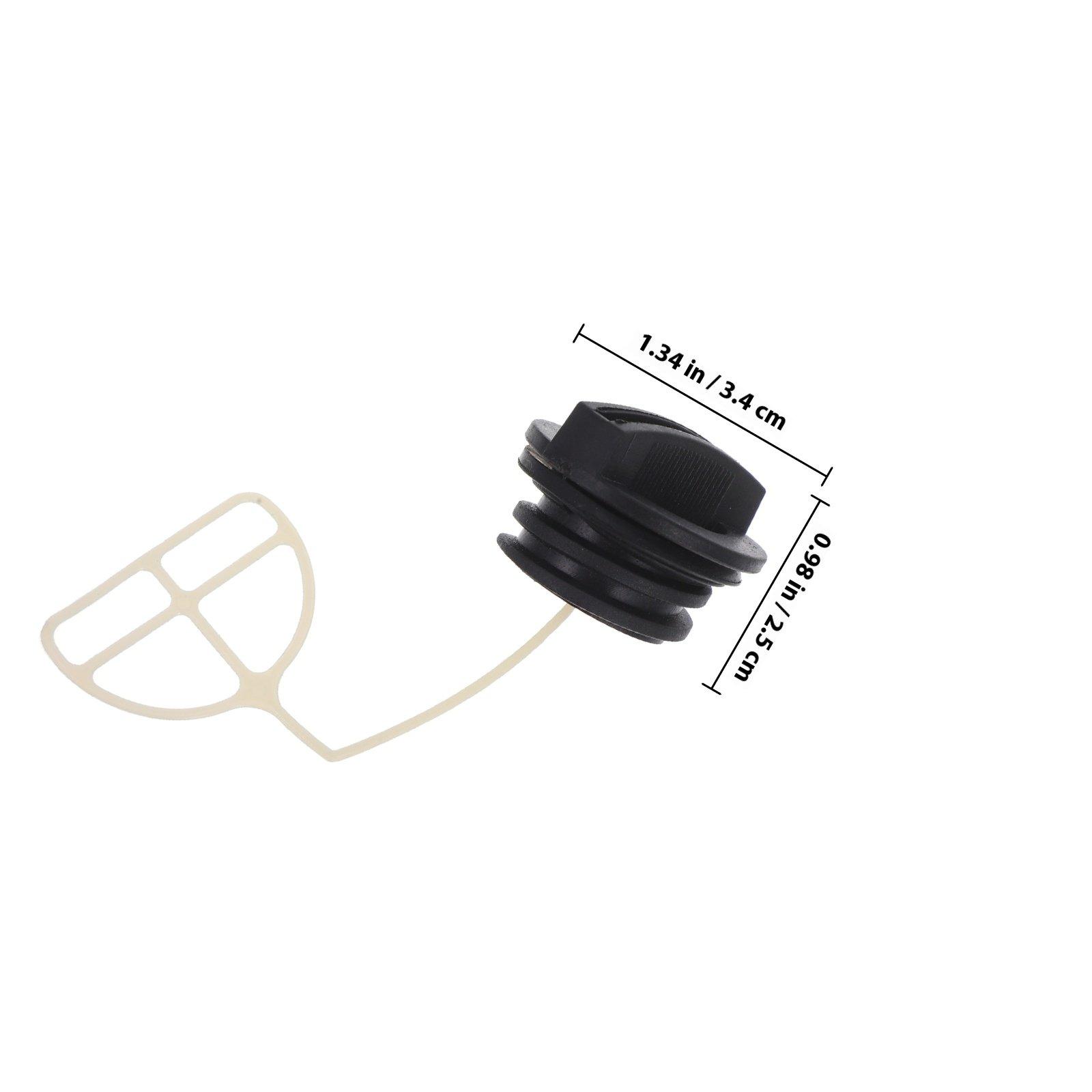 

10Pcs Engine Oil Tank Cap Replacement Leak Proof for Chainsaw Lawn Mower Oil Tank Cover Accessories Lawn Mower Parts чёрный