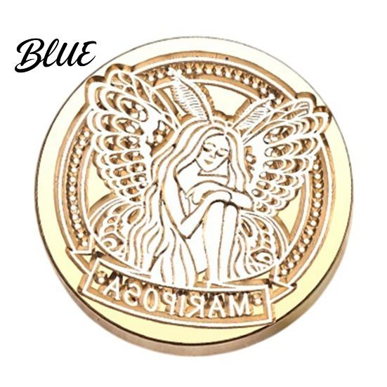 Retro Wachssiegel Relief Graviertes Stempel Vintage Kopf Kopf Messing Europäisch Geprägt Dekoratives Siegel für Hochzeitseinladung Umschlag Tagebuch