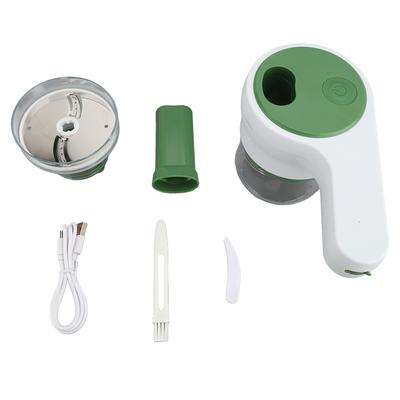 4 in 1 Elektrischer Knoblauchhacker Kabellos Wiederaufladbar Handheld Küchen-Lebensmittelprozessor für Zwiebel