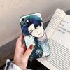 Black Killer W-Whale Baby Korean Comic Phone Case For IPhone 17 Air 16 15 14 13 Pro Max 11 12 Black Silicone Cover