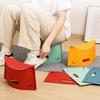 Folding Stool Ergonomic Design Handle Holes Portable Seat Knee Relief Travel Stool for Travel Camping Fishing Gardening