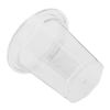 Coffee Ground Dosing Cup PC Antistatic Transparent Coffee Powder Feeder Dosing Cup for Portafilter Basket