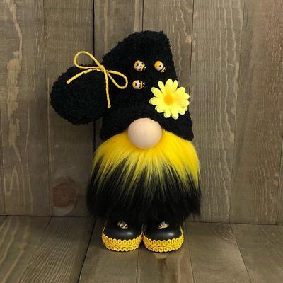 Bumble Bee Striped Gnome Scandinavian Tomte  Swedish Honey Bee Elfs Home