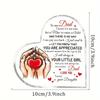 Father's Day Birthday Gift for Dad - Father Daughter Plaque, Heartwarming "I Love You Forever" Acrylic Sign Suitable for Day, Birthday Party Decoratio